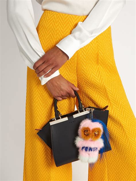 Mink Fendi Bag charms for Women 